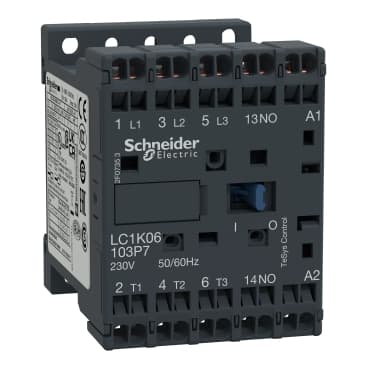 Schneider LC1K09103M7 Tesys Lc1K Contactor 3P AC-3/AC-3e 440V 9A — LC1K09103M7