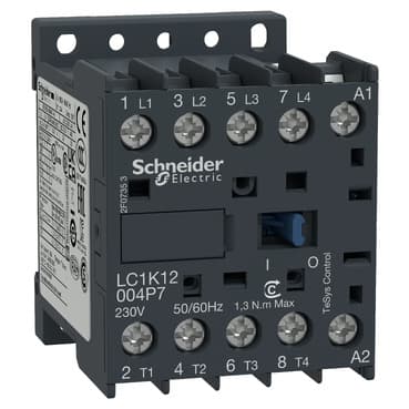 Schneider LC1K12004M7 Contactor 4P(4NO) AC-1 440V 20A — LC1K12004M7