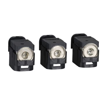 Schneider LV429227 Aluminium Bare Cable Connectors for 1 cable 25mm² to 95mm² 250A set of — LV429227