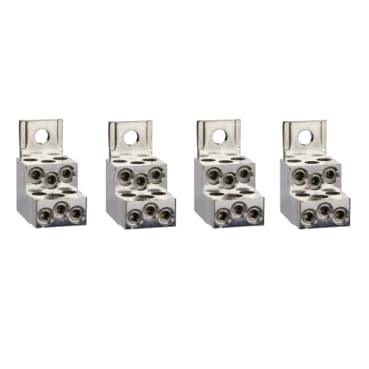 Schneider LV429249 Aluminium Bare Cable Connectors for 6 cables 1.5mm² to 35mm² 250A set — LV429249