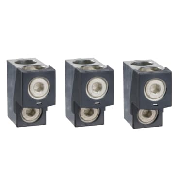 Schneider LV432481 Aluminium Bare Cable Connectors for 2 cables 35mm² to 240mm² 630A set — LV432481