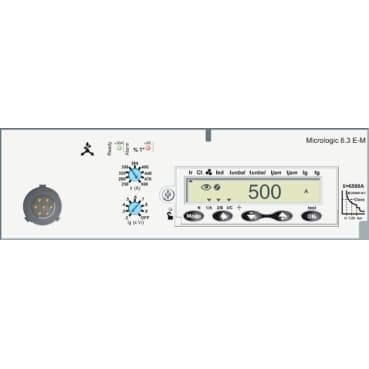 Schneider LV436065 Trip Unit - Micrologic 6.3 E-M 600 A - 3 Poles 3D — LV436065