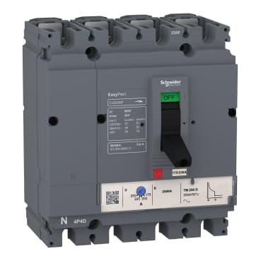 Schneider LV510829 Circuit Breaker CVS100F 36kA 380/415V 4p/4d — CVS100F