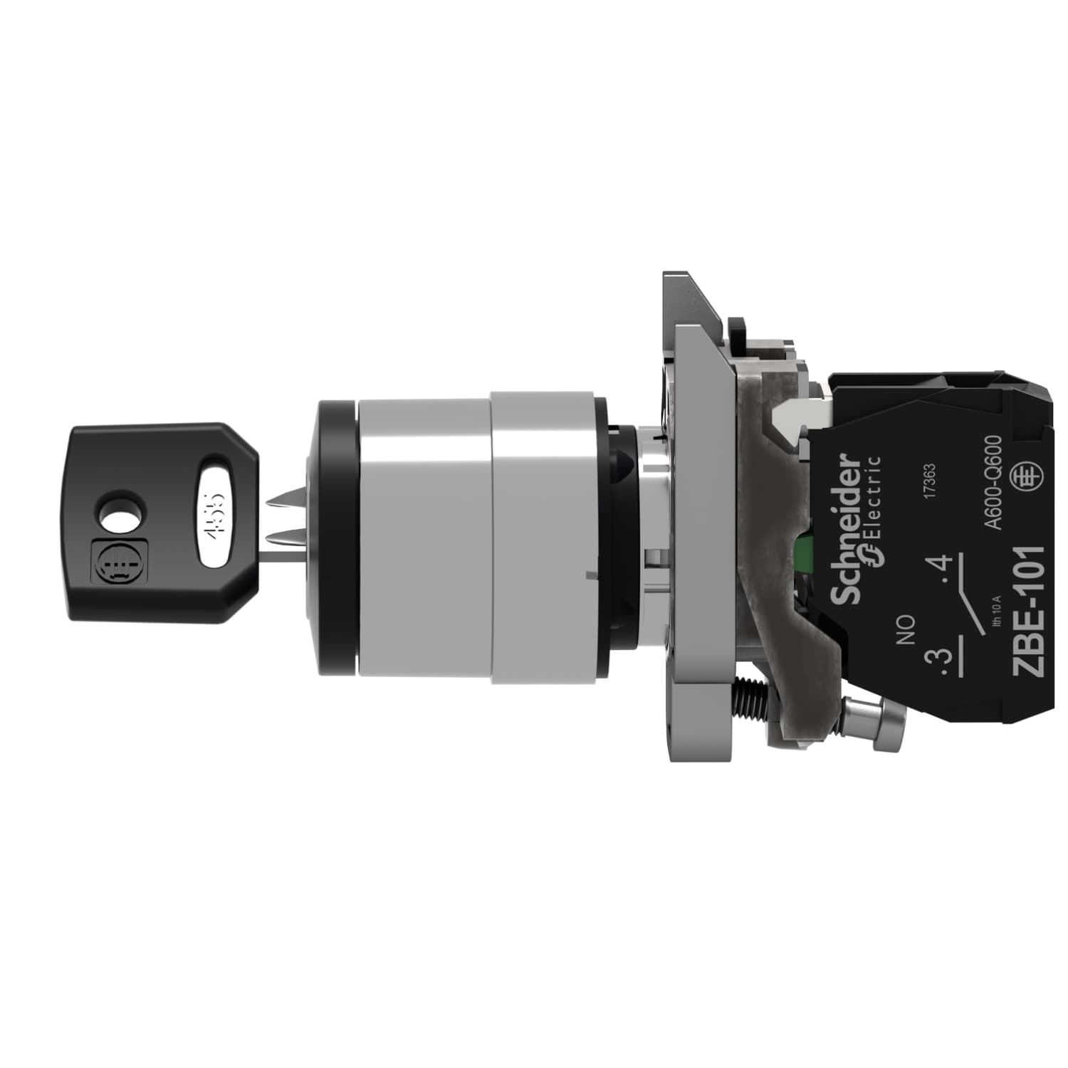 Schneider XB4BG21 Key Switch Selector Harmony XB4 22mm key 455 — XB4