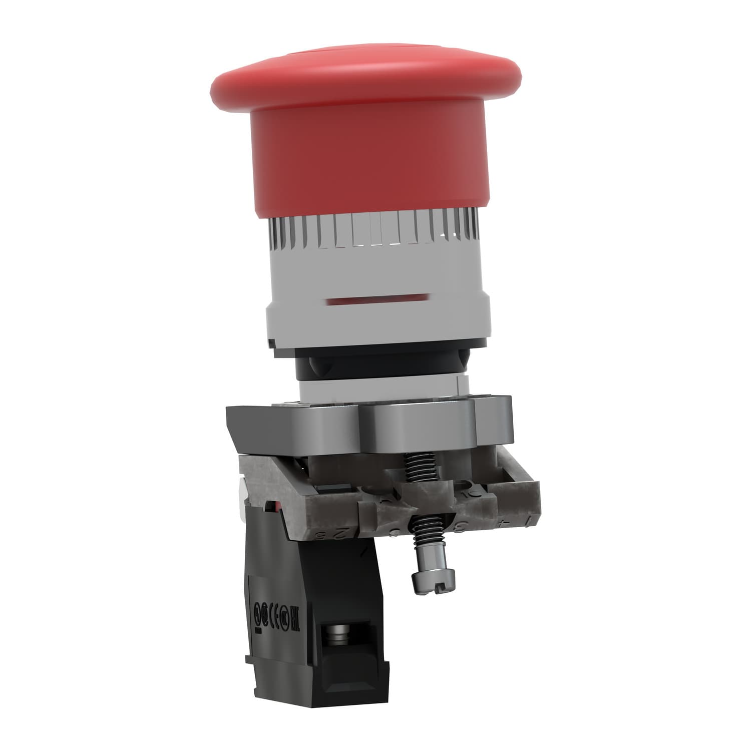 Schneider XB4BT842 Emergency Stop Push Button Harmony XB4 red mushroom 40mm 22mm — XB4