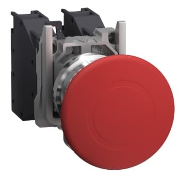 Schneider XB4BT845GEX Emergency Switching Off Push Button Harmony XB4 - ATEX D 22mm red — XB4