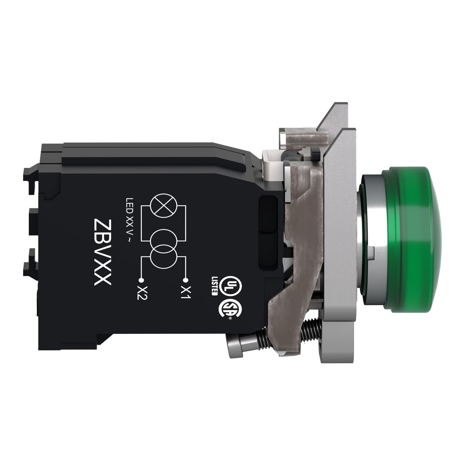 Schneider XB4BV5B3 Pilot Light Harmony XB4 22mm 400V AC — XB4