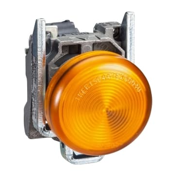 Schneider XB4BVBG5EX Round Pilot Light Ø 22 - Ip65 - Orange - Integral Led - 24..120 V — XB4