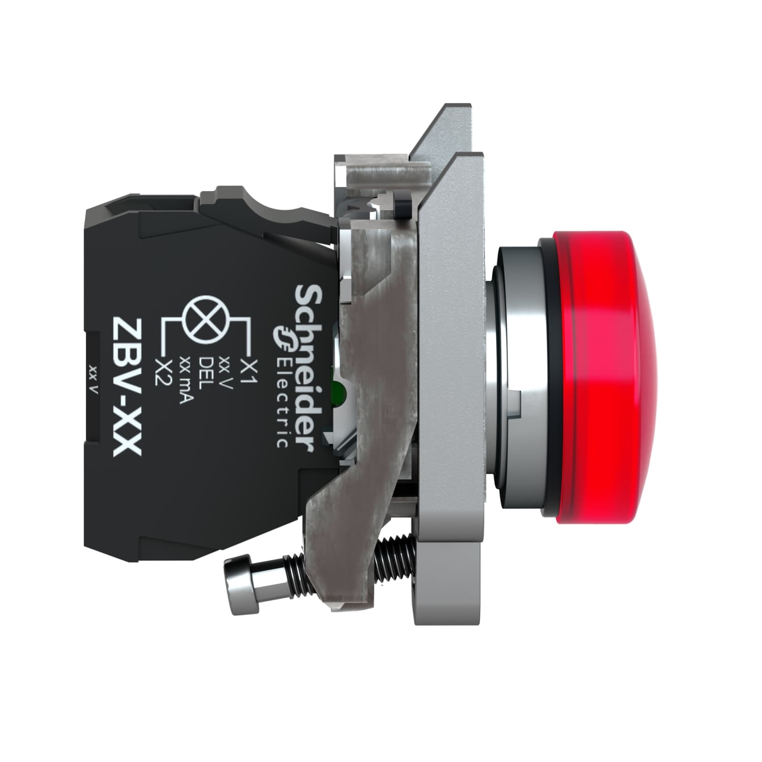 Schneider XB4BVG4 Pilot Light Harmony XB4 22mm 110...120V AC — XB4