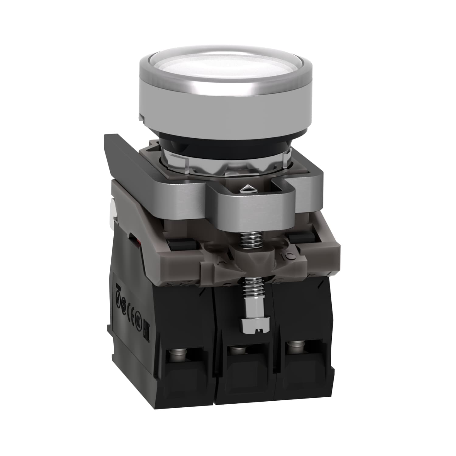 Schneider XB4BW31M5 Illuminated Push Button Harmony XB4 22mm 1NO + 1NC — XB4