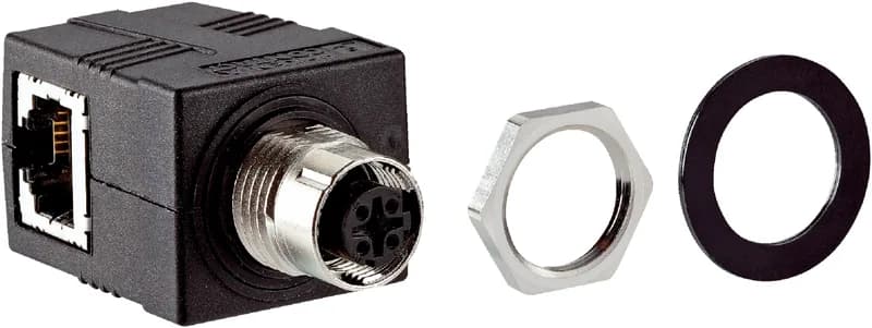 مكوّن توصيل وشبكات سيك Feedthrough female connector Ethernet RJ45 — Feedthrough female connector Ethernet RJ45