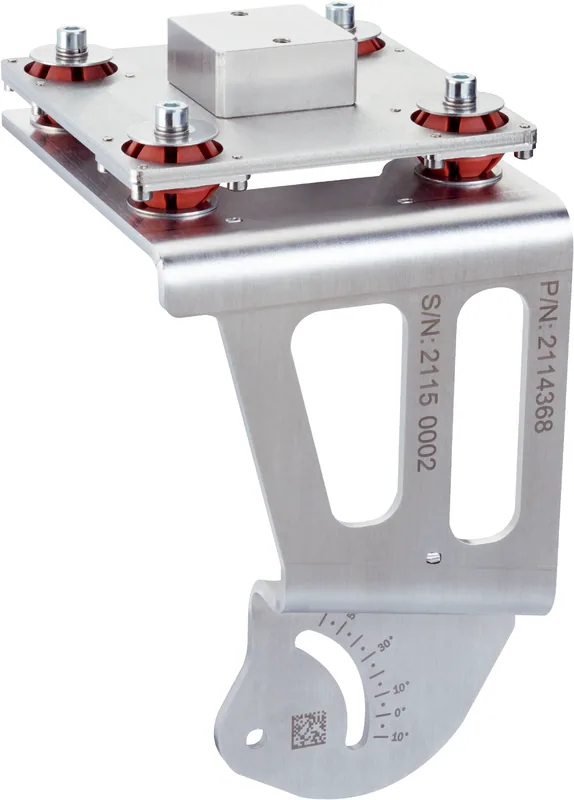 ملحق سيك Mounting bracket with vibration/shock absorption for CLV69x with oscillating mirror — Mounting bracket with vibration/shock absorption for CLV69x with oscillating mirror