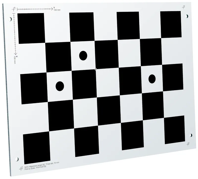 ملحق سيك SICK alignment and calibration plate in A2 format — SICK alignment and calibration plate in A2 format