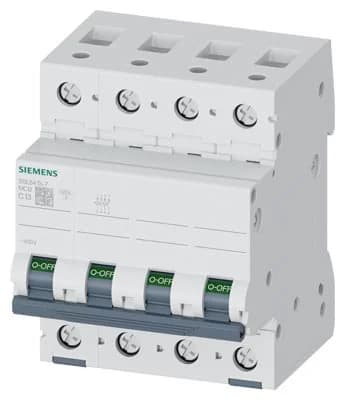 Siemens 5SL6413-7 MCB 13A C-Curve 4P