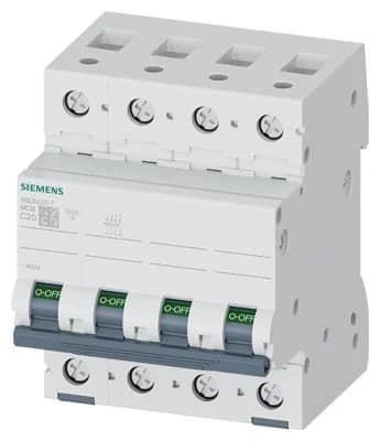 Siemens 5SL6420-7 MCB 20A C-Curve 4P
