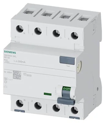 سيمنس 5SV3644-6KL قاطع التيار المتبقي (RCCB)