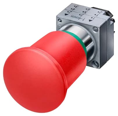 سيمنس 3SB3500-1TA20 زر ضغط / مصباح مؤشر 22 مم