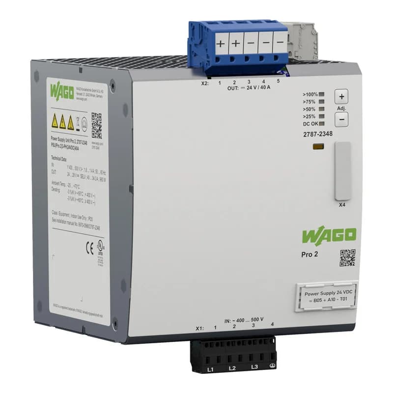 Wago 2787-2348 طرف توصيل بمشبك نابضي