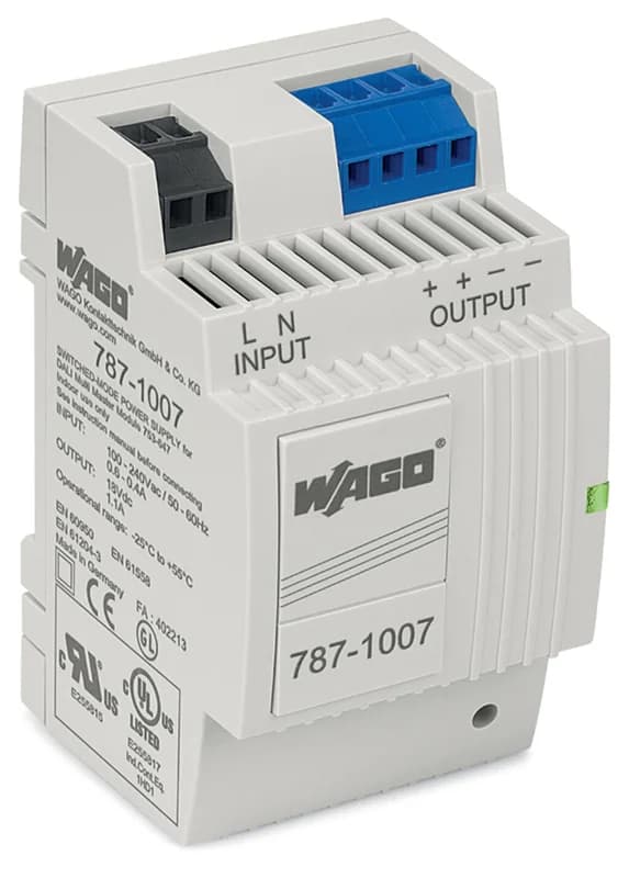 Wago 787-1007 طرف توصيل بمشبك نابضي