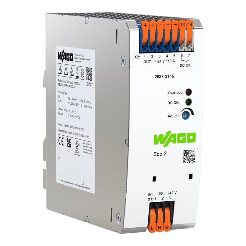 Wago 2687-2146 طرف توصيل بمشبك نابضي