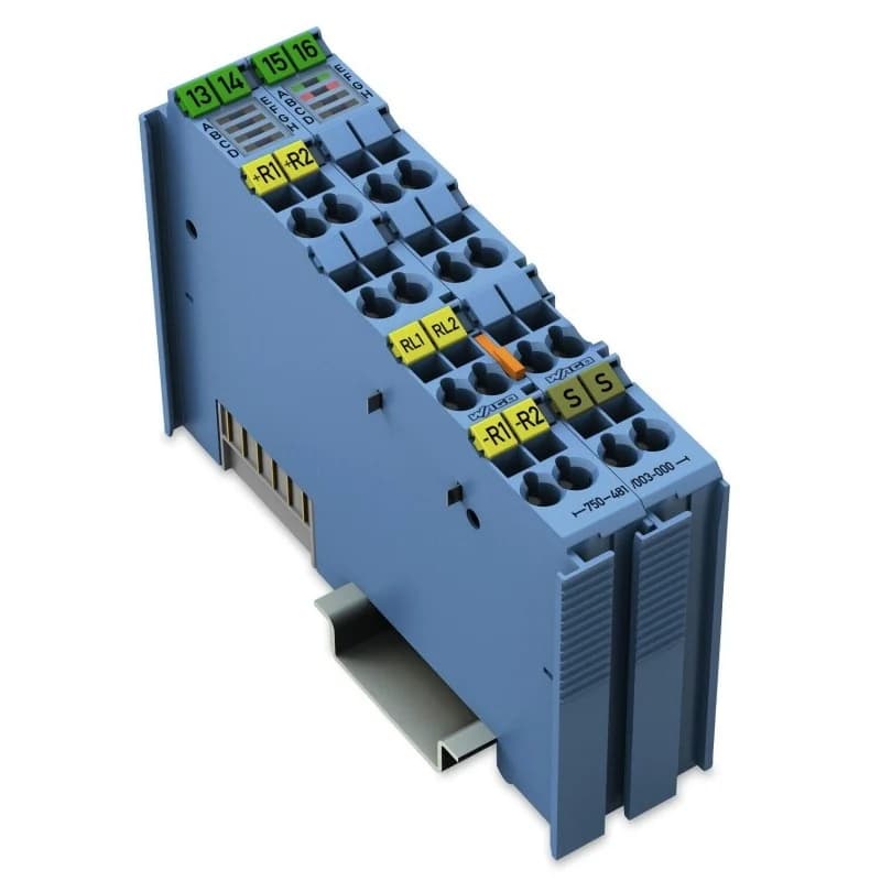 Wago 750-481/003-000 طرف توصيل بمشبك نابضي