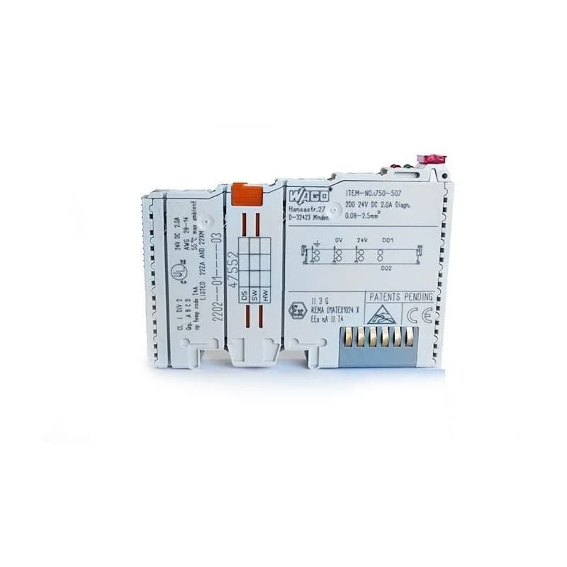Wago 750-507 طرف توصيل بمشبك نابضي