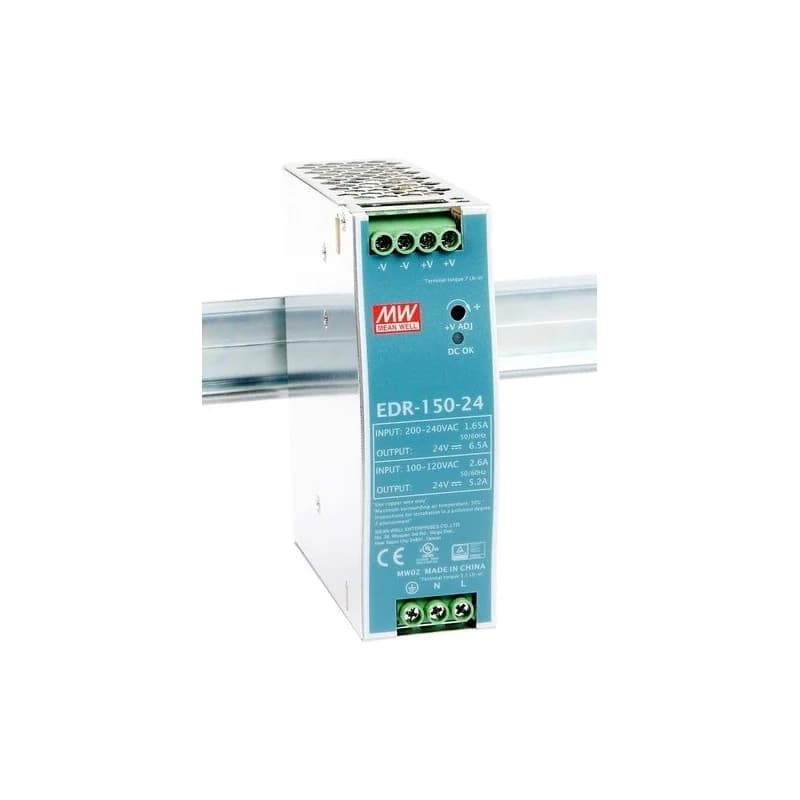 مزوّد طاقة مين ويل EDR-150-24 على سكة DIN