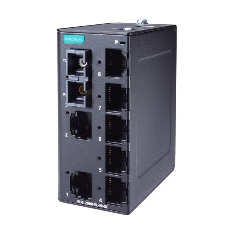 Moxa EDS-2008-EL-M-SC سويتش شبكات صناعي