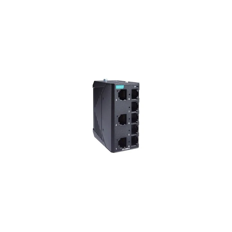 Moxa EDS-2008-EL-T سويتش شبكات صناعي