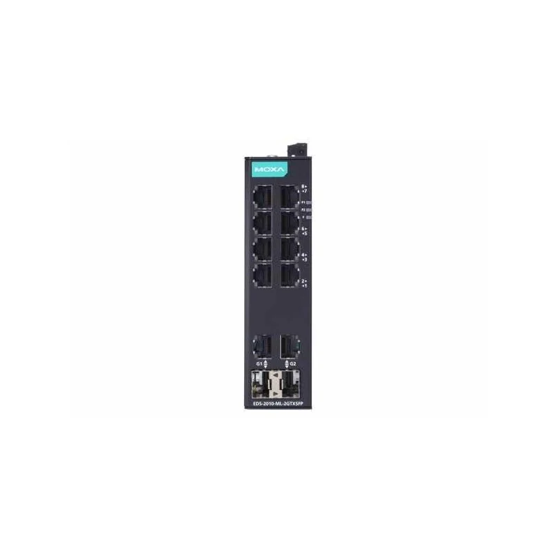 Moxa EDS-2010-ML-2GTXSFP-T سويتش شبكات صناعي