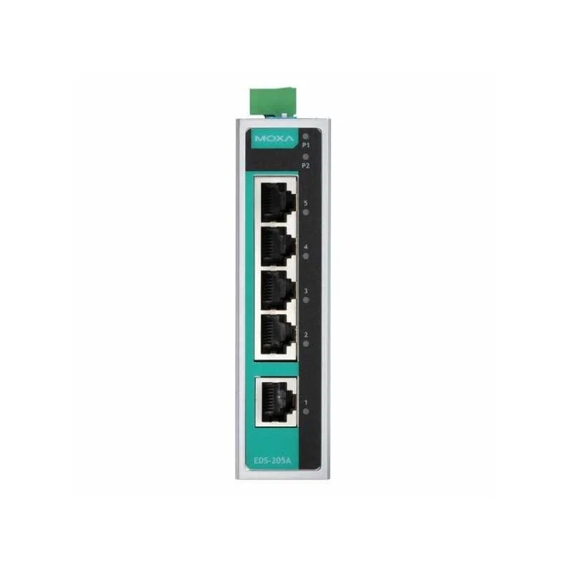 Moxa EDS-205A-T سويتش شبكات صناعي