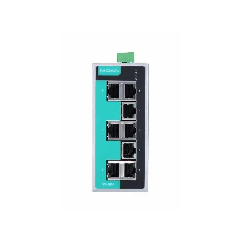Moxa EDS-208A سويتش شبكات صناعي