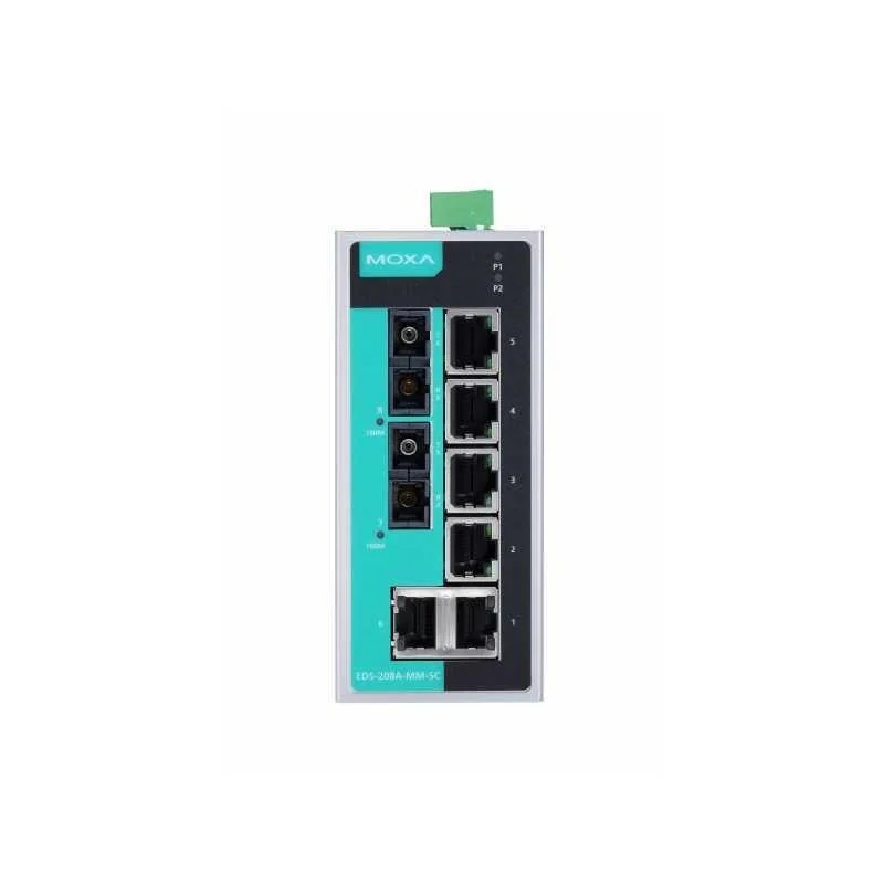 Moxa EDS-208A-SS-SC-T سويتش شبكات صناعي