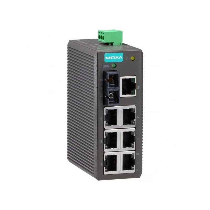 Moxa EDS-208-M-SC سويتش شبكات صناعي