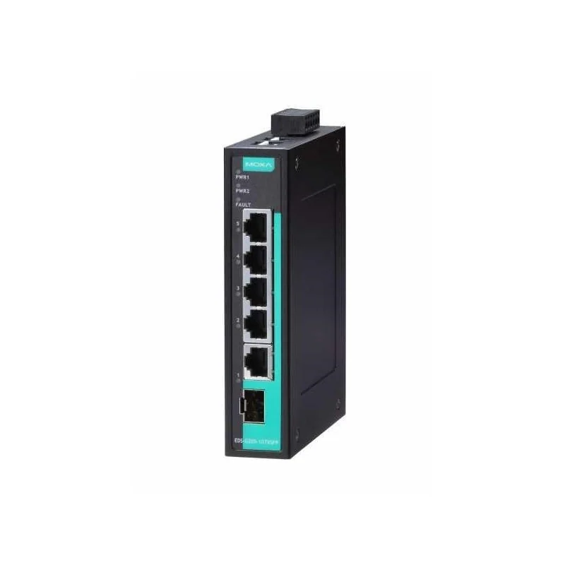 Moxa EDS-G205-1GTXSFP-T سويتش شبكات صناعي