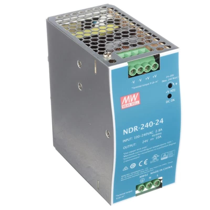 مزوّد طاقة مين ويل NDR-240-24 على سكة DIN