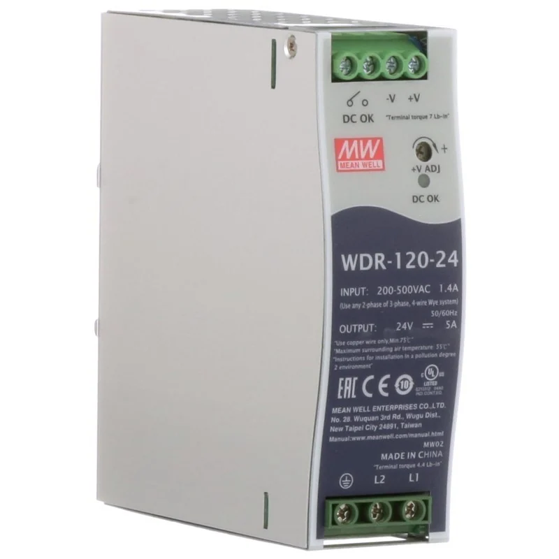 Mean Well WDR-120-24 MEAN WELL Switch-Mode Power Supplies