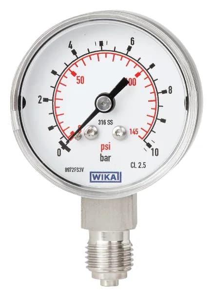 WIKA 131.11 Pressure Gauge NS40 0-16 bar — 131.11