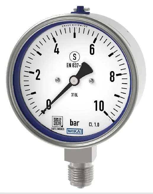 WIKA 232.30 Pressure Gauge NS100 0-1 bar — 232.30