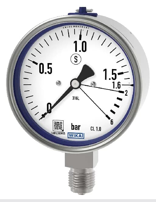 WIKA 233.36 Pressure Gauge NS100 0-10 bar — 233.36