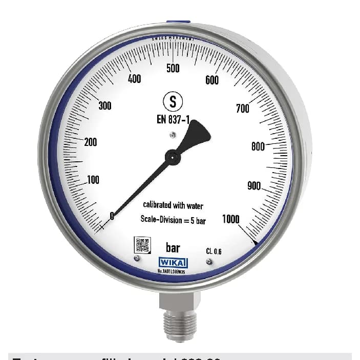 WIKA 332.30 Pressure Gauge NS250 0-2.5 bar — 332.30