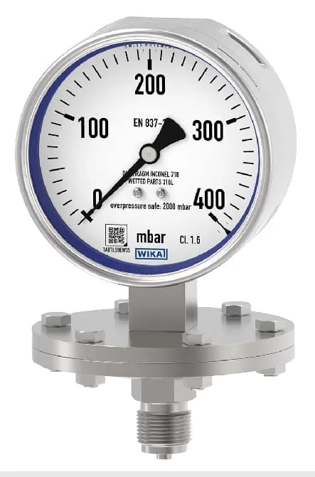 WIKA 432.30 Pressure Gauge NS100 0-0.6 bar — 432.30