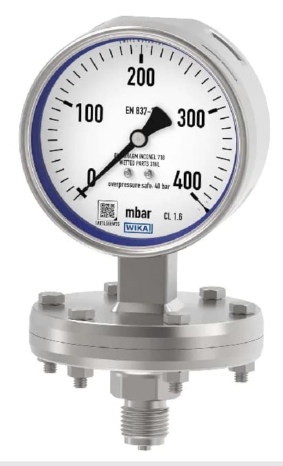 WIKA 432.36 Pressure Gauge NS100 0-0.6 bar — 432.36