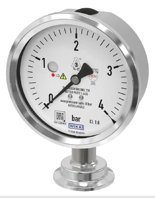 WIKA PG43SA-D Pressure Gauge NS100 — PG43SA-D