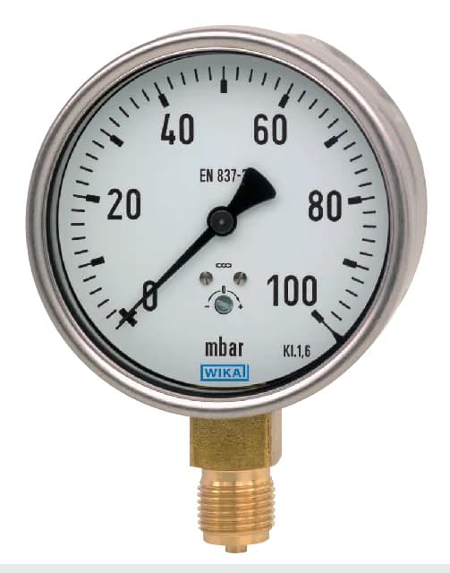 WIKA 612.20 Pressure Gauge NS100 0-0.6 bar — 612.20