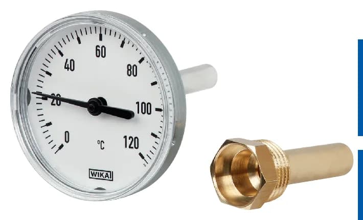 WIKA A43 Bimetal Thermometer NS80 — A43