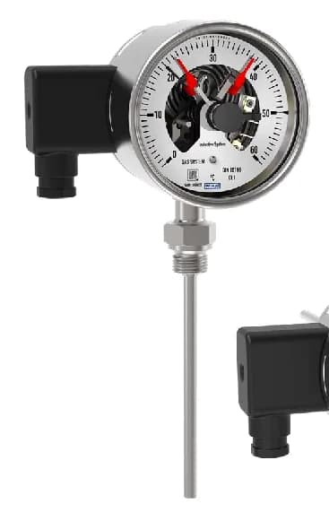 WIKA TGS73 Thermometer with Switch Contacts — TGS73