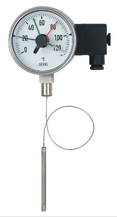 WIKA 70-8xx Thermometer with Switch Contacts — 70-8xx